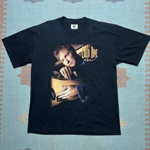 Vintage 90s t shirt Collin Raye the walls came down country music tour band XL